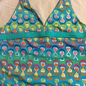 Girls heart swim top Sz 14